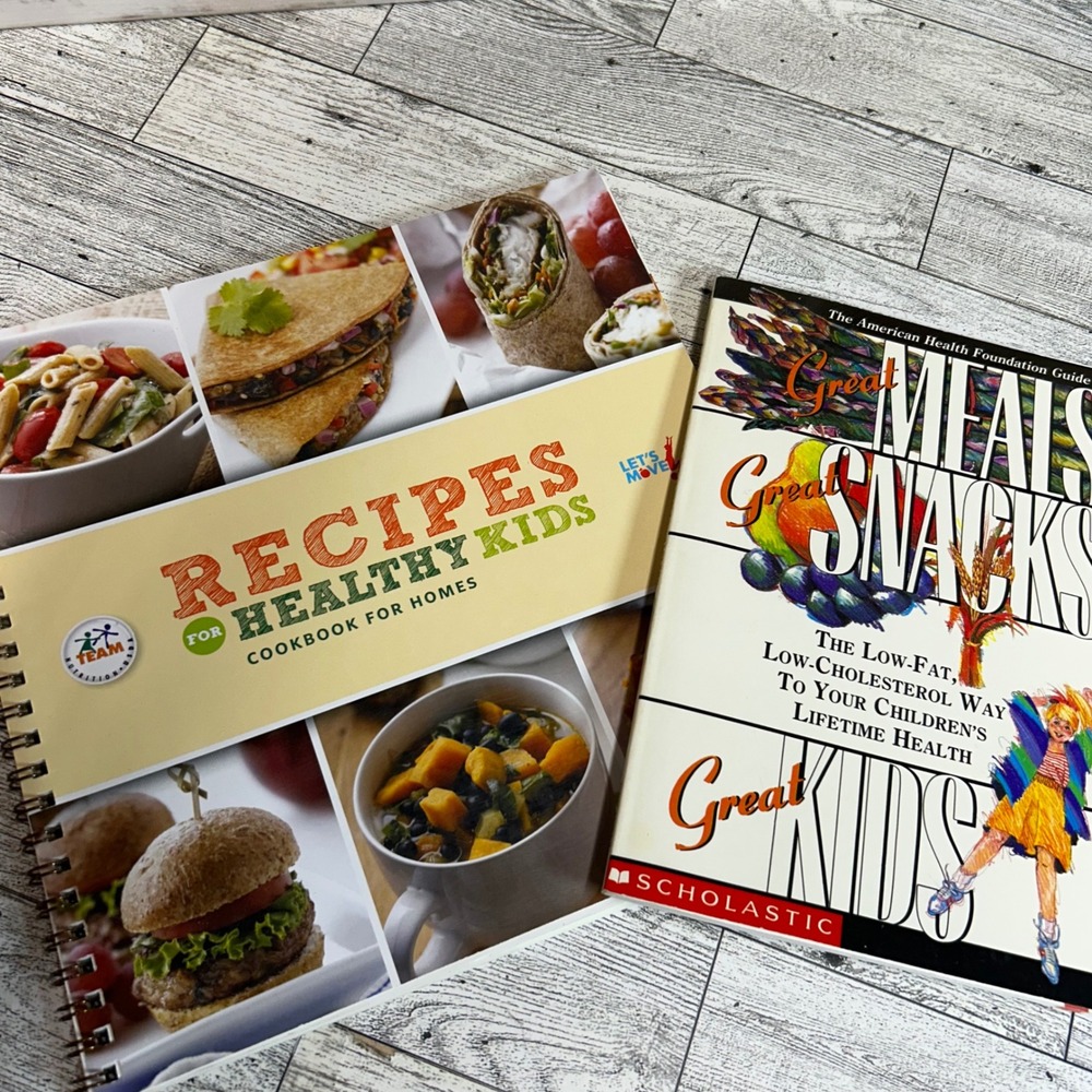 Recipes for Healthy Kids & Great Meals Great Snacks Cookbook Lot 1990s USDA